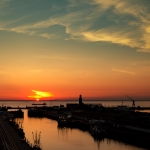 Sonnenaufgang am Alten Fischereihafen, 08.06.18