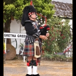 Schottland, Gretna Green, Piper, 12.08.09
