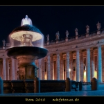 Rom, Brunnen am Petersplatz, 04.11.2010