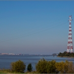 Lühesand, Freileitungskreuzung, 03.010.15